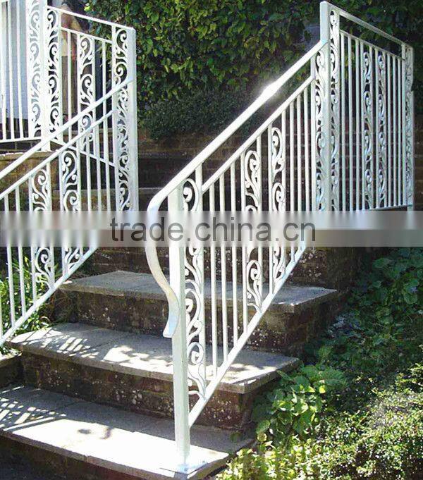 Top-selling hand forged exterior stair handrail