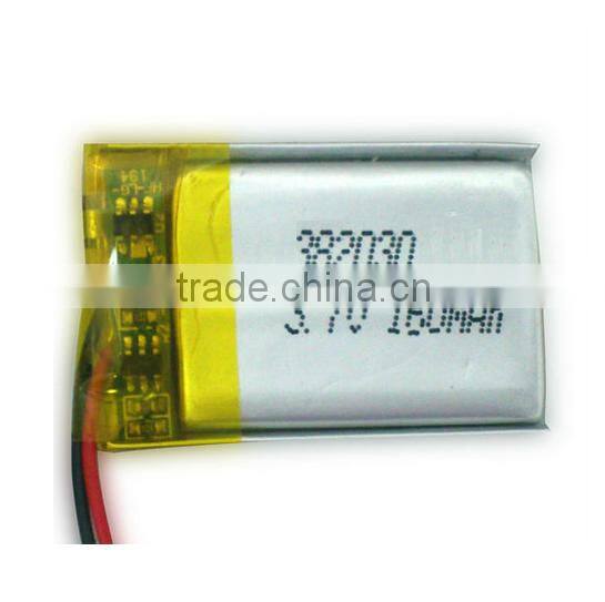 382030 Lithium polymer battery 3.7v 170 mah 180mah