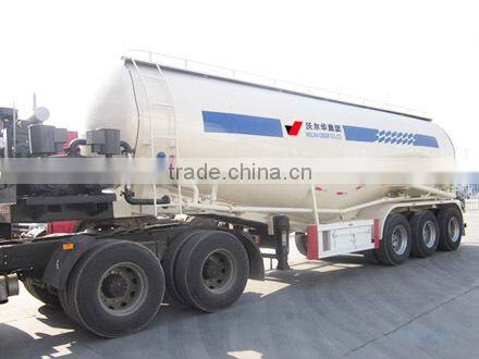 Tri-axle V shaped tank semi trailer to carry powder or flyash