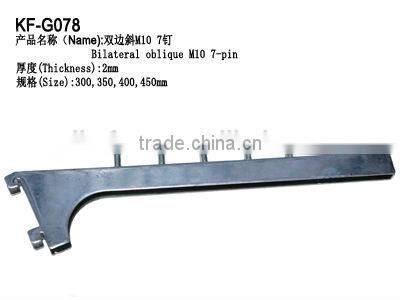 Bilateral oblique display cloth hook with beads/garment store equipment