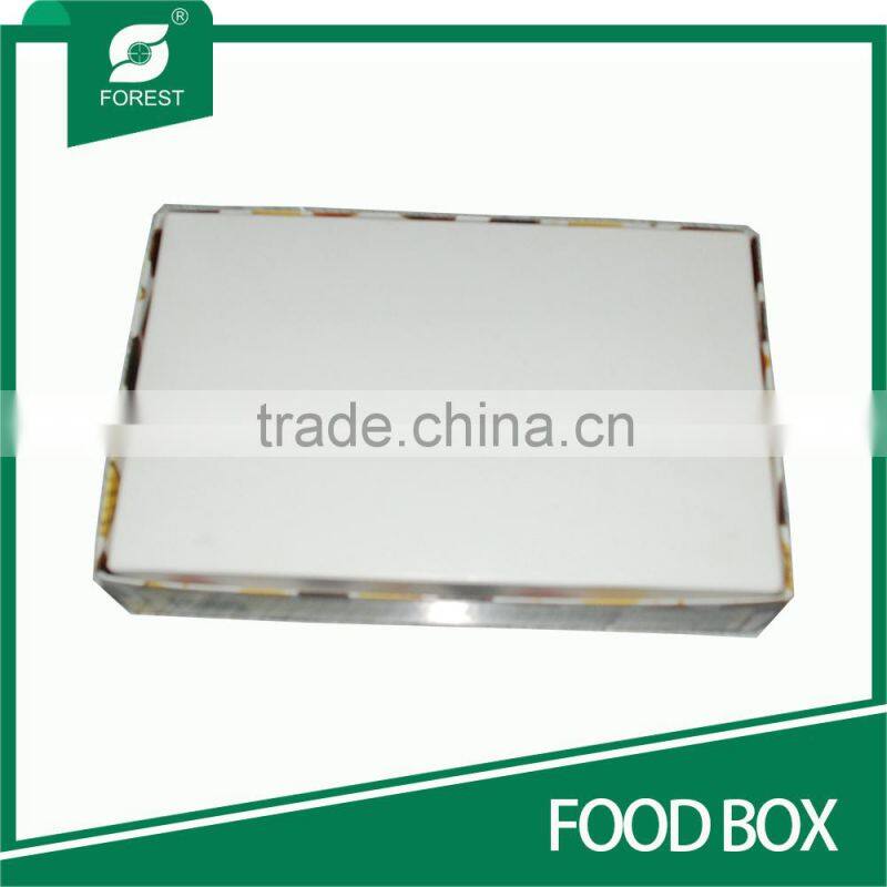 IVORY CARDBOARD PAPER FOOD BOX FOR SNACKS