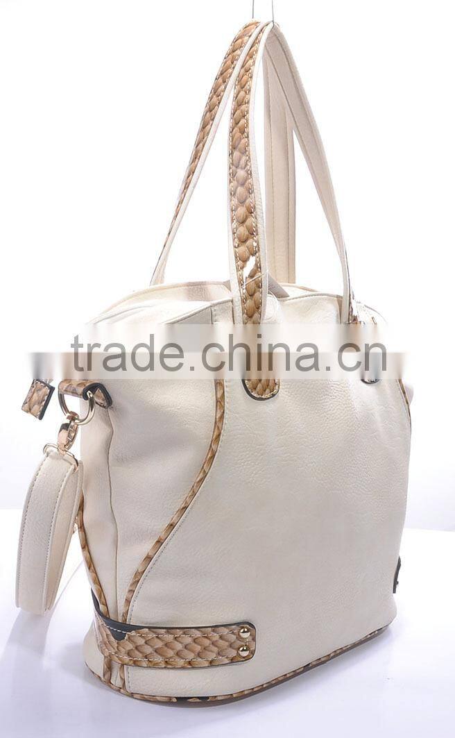 2015 famous ladies' pu leather handbags for the fashionable