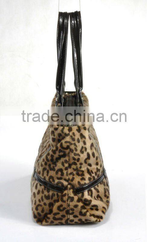 New Design! Fashionable Lady Imitative-Horse Hair Printing Handbag 2012!