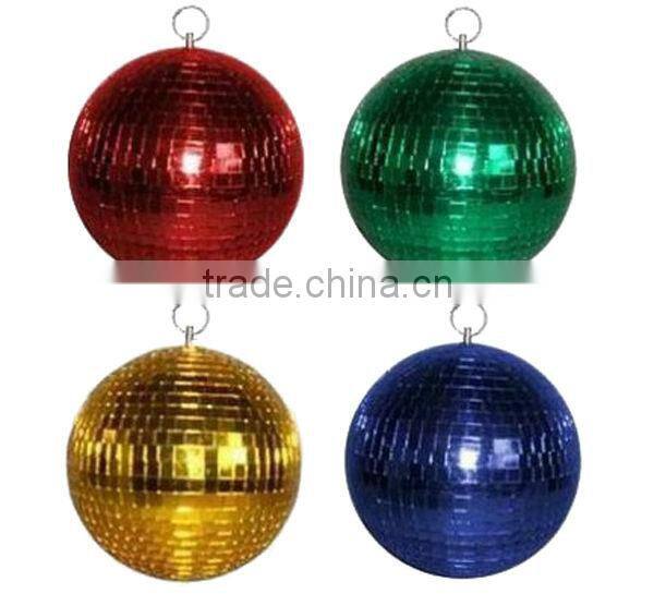 Attractive Party Stage silver disco mirror reflective glass 12inch plastic ball