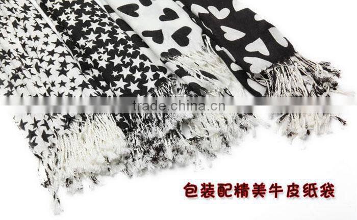 star printed pashmina scarf new 32