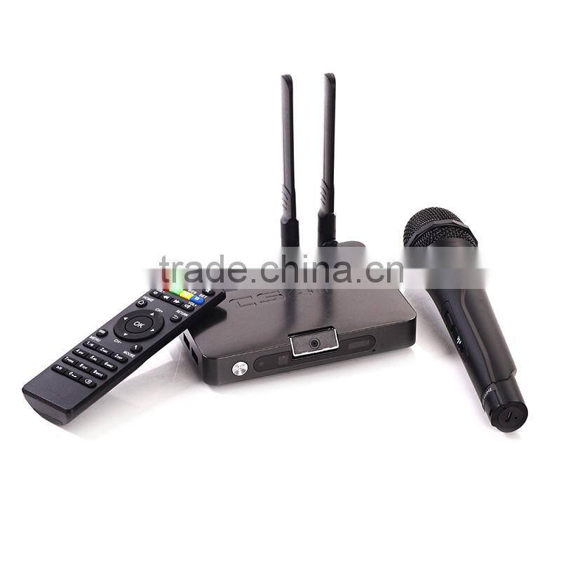 CS4K RK3288 CS4K Android 4.4 TV BOX RK3288 CPU Quad Core 4K TV Box with karaoke and microphone