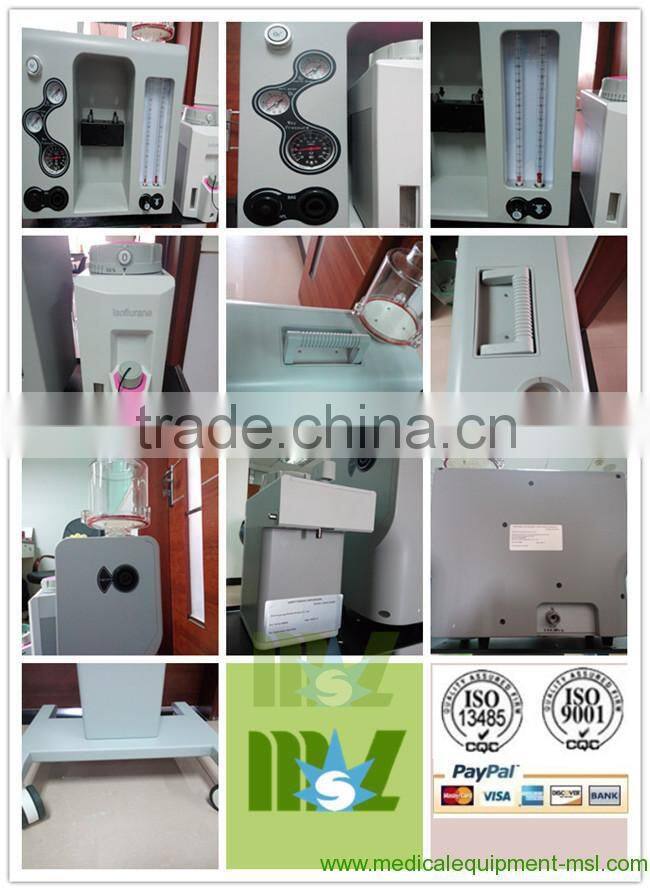 MSLGA02W Portable Vet Anesthesia Machine with External and reusable soda lime canister