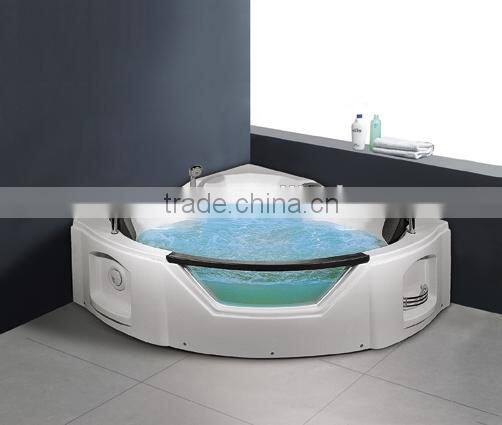 Black European standard Whirlpool 100% acrylic bathtub