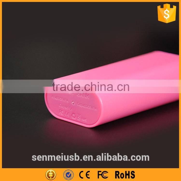 Colorful sweet candy 4000mah power bank with light weight