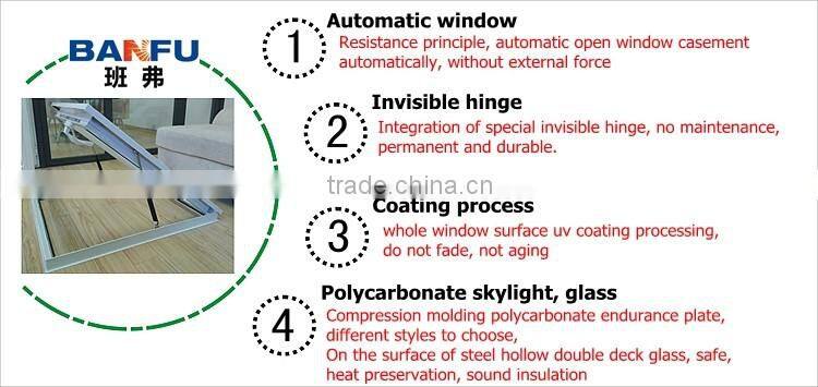 guang zhou Manufacturers selling custom Aluminum alloy manual skylight