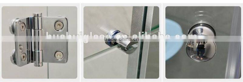 900*1200 with frame sliding glass shower door with shelves