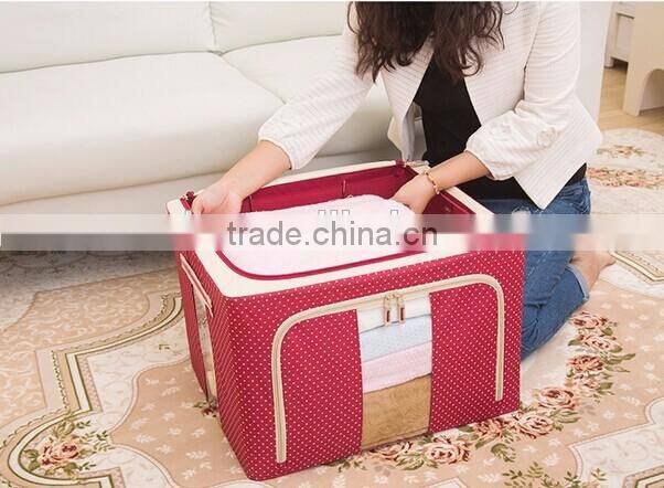 Good quality large capacity storage bag with four steel support