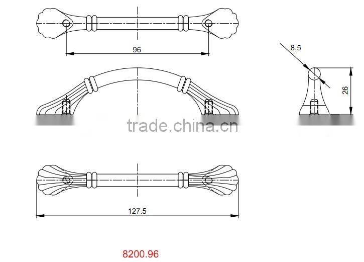 furniture pull & cabinet drawer handle,ORB,Code:8200