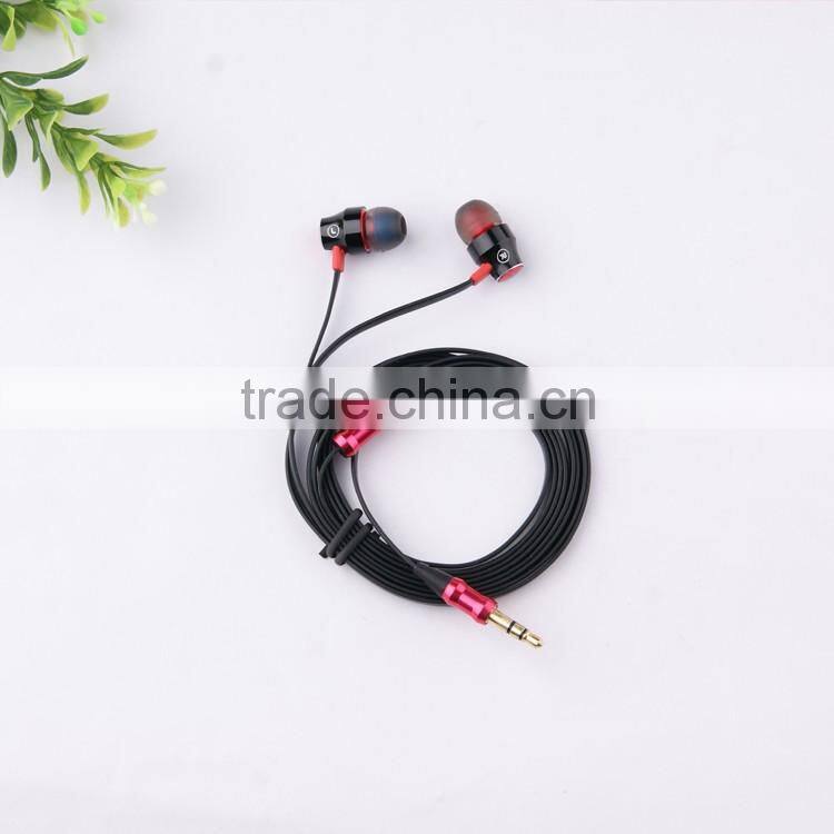 Metal earphones for mp3 players sport headphones earphones free sample headset shenzhen supplier