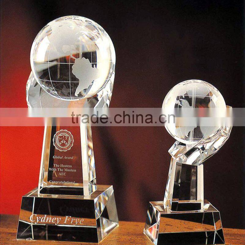 Amazing Optical Crystal Golf Trophy Award