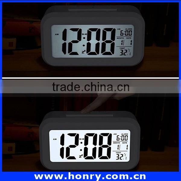 hot selling cheapest 7 color changing digital alarm led clock