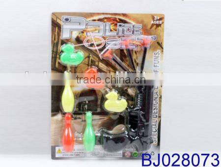 Happy baby toy cheap plastic soilder toy/ gun and bowling ball toys