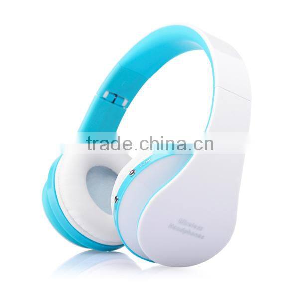2015 China wholesale wireless stereo bluetooth headset with memory card