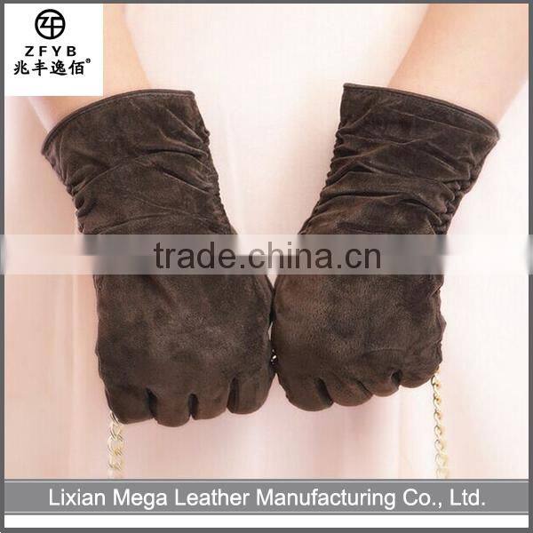 2016 Hot sale low price High Quality suede Leather Gloves