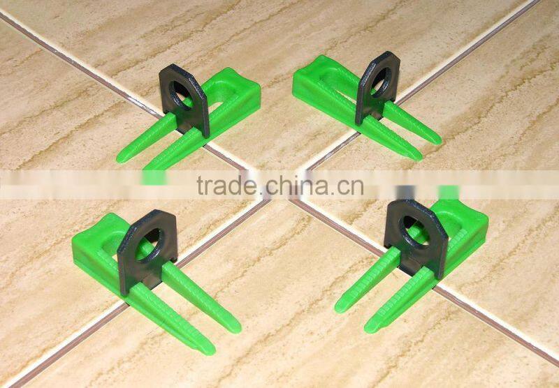 Tile leveling system, plastic leveling system