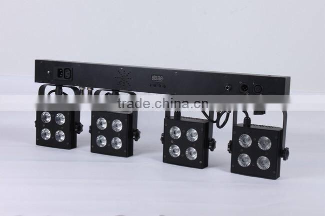 CE&RoHs Certificate DMX LED 4Par System DJ Light 16x8W 4in1 RGBW