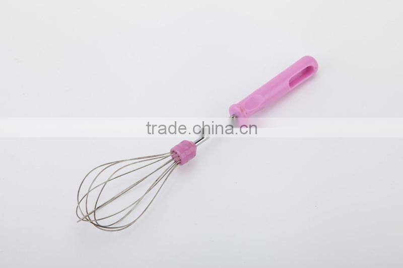 FDA 6''' s.s balloon whisk with plastic handle