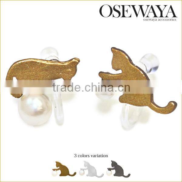 unique cat shape charm latest design beads necklace