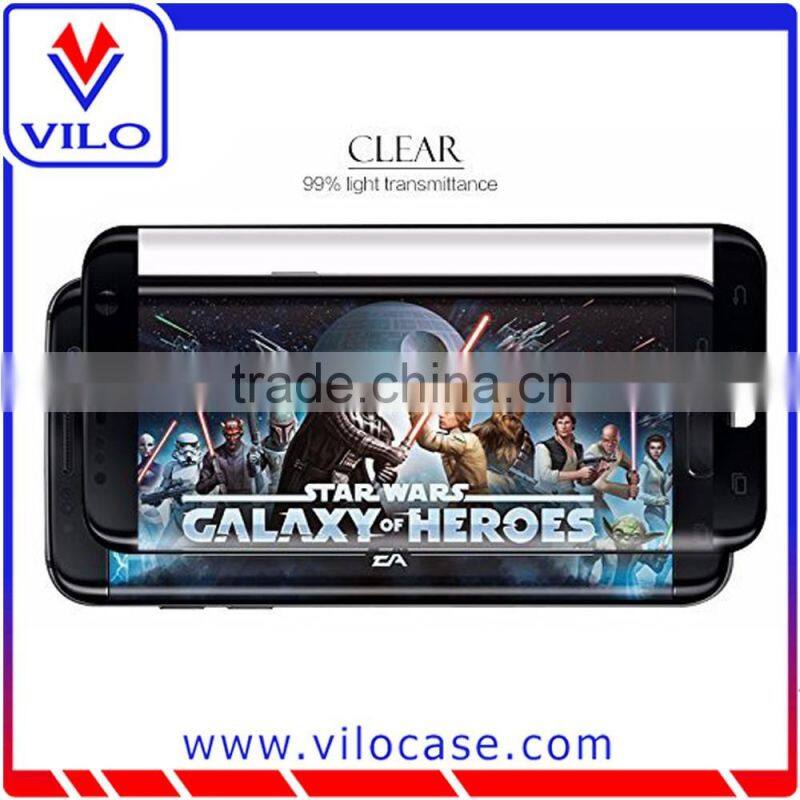 Full Screen Coverage For Samsung Galaxy S7 Edge Screen Protector, Bubble Free For Samsung Galaxy S7 Edge Tempered Glass