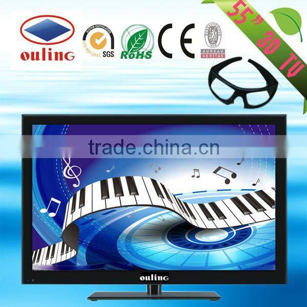 55inch 3D TV the paris fashion tv show last design with android smart tv box and tv table