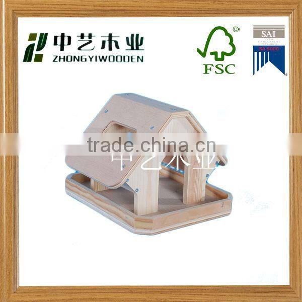 Trade assurance hot sale Eco-friendly forest wooden bird feeder