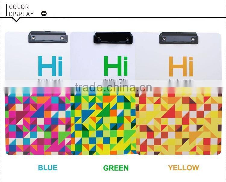 Eco-friendly PP Printed Hanging Menu File Clip Board