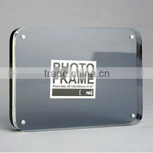 custom clear acrylic magnetic photo frame