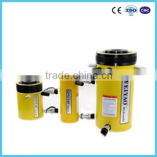 CE approved 200tons double acting hollow hydraulic jacks
