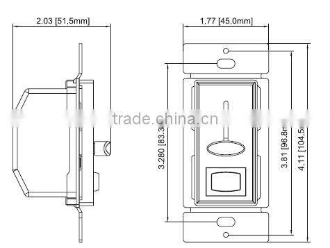 Slide Fan speed control fully range variable
