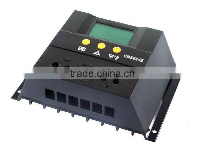 CM50 50A 12V/24V/48V PWM Solar Charge Controller with LCD Display for Home System