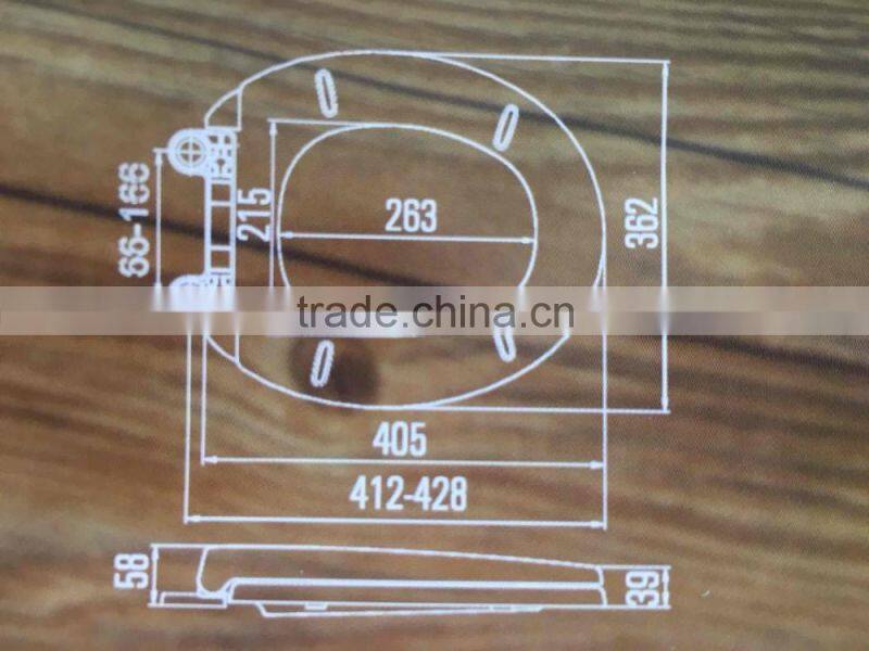 PP WC SEAT with simple installation function