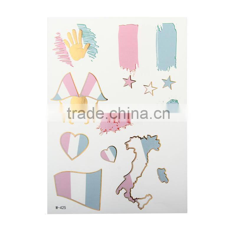 2016 Olympic game national flag Italy flag tattoo body hand temporary tattoo sticker