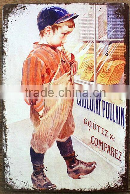 Wall art decoration vintage metal signs