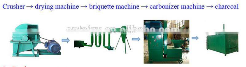 Easy operation and good quality Palm shells charcoal briquette machinery 008613673685830
