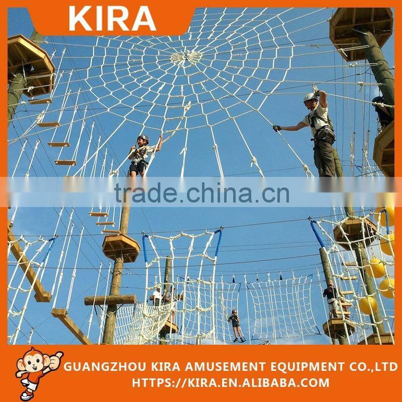 hot outdoor playground kids playground equipment rope course