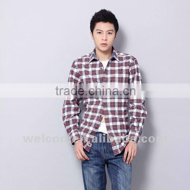 Latest 100% cotton city leisure long sleeve fashion classic casual men's shirts