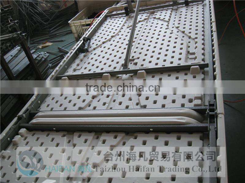 adjustable plastic 8 seater dining table/240cm high quality folding dining table