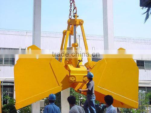 Hydraulic excavator grab bucket