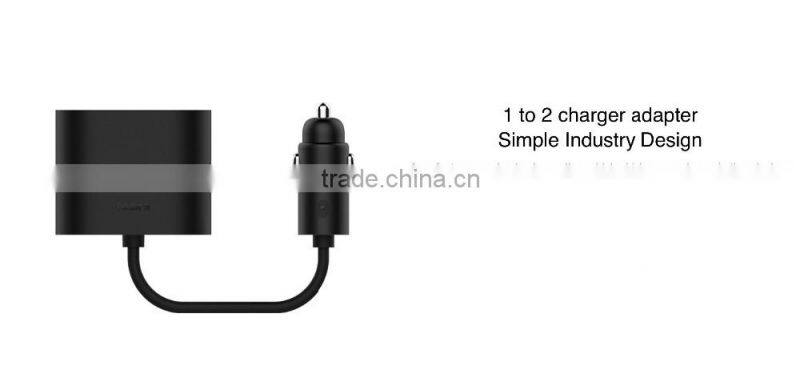 Xiaomi Roidmi 1 to 2 Dual Socket 8V Power Supply Car Cigarette Lighter Socket Splitter Plug Charger