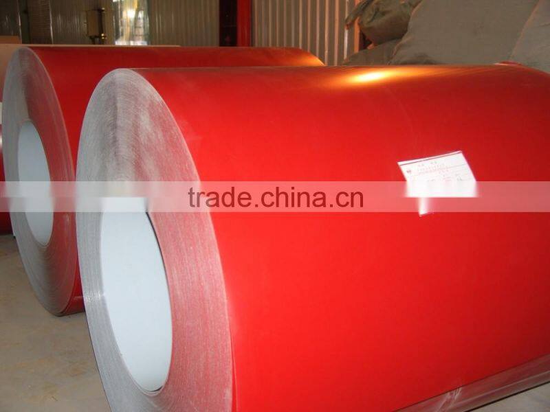 Orange color PE single coated 1060 H24 corrugated aluminum roofing sheet 900mm width