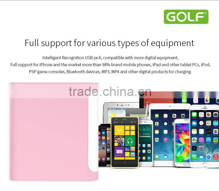 2016 hot sale Portable power bank 10000mah for cell phone LED power bank