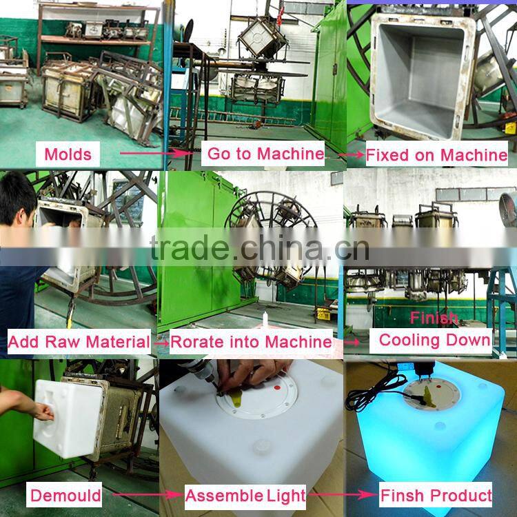 2016 new design cafe LED bar counter/LED light up bar table with remote control