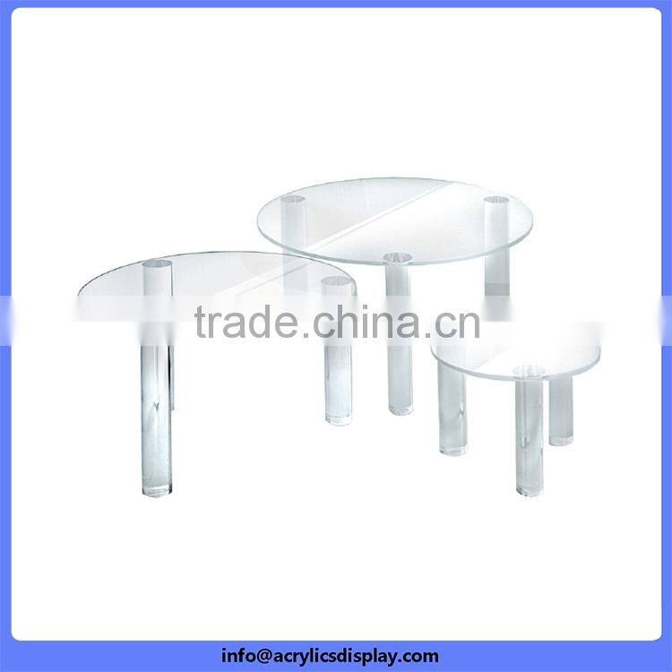 Low price high grade u bending black acrylic riser