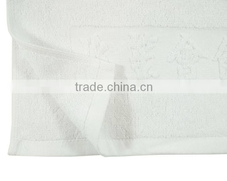 Cream Green Embossed Jacquard Tea Towel