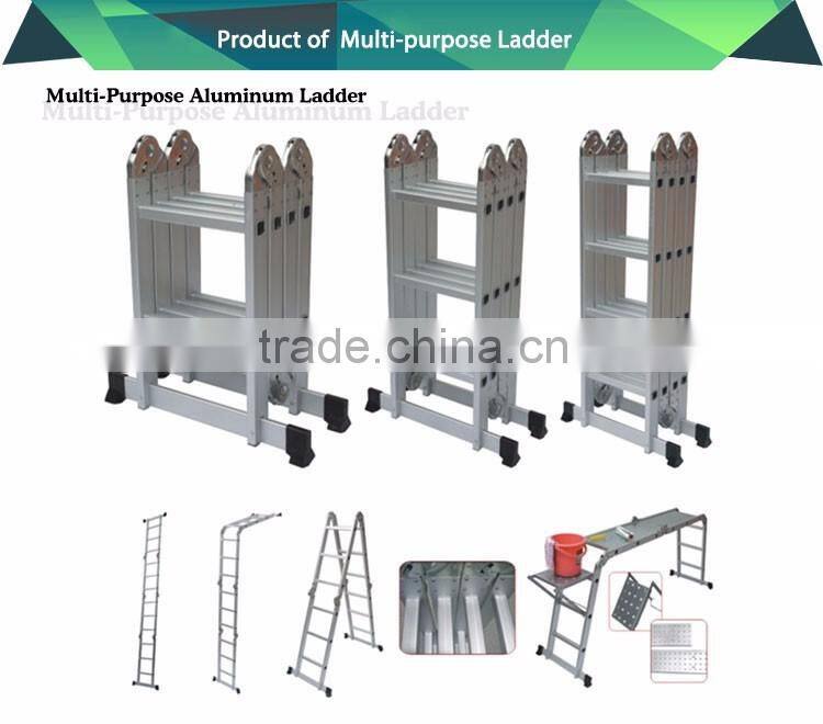 EN131 Manufacture extended folding multi purpose ladder